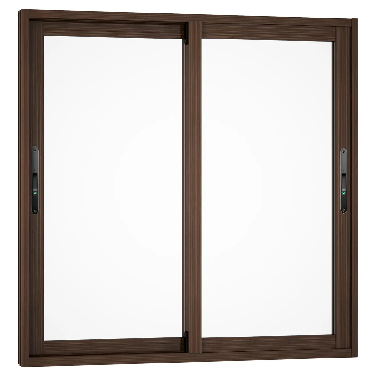WINTEC - Ventana aluminio 100x100 cm monolítico madera corredera
