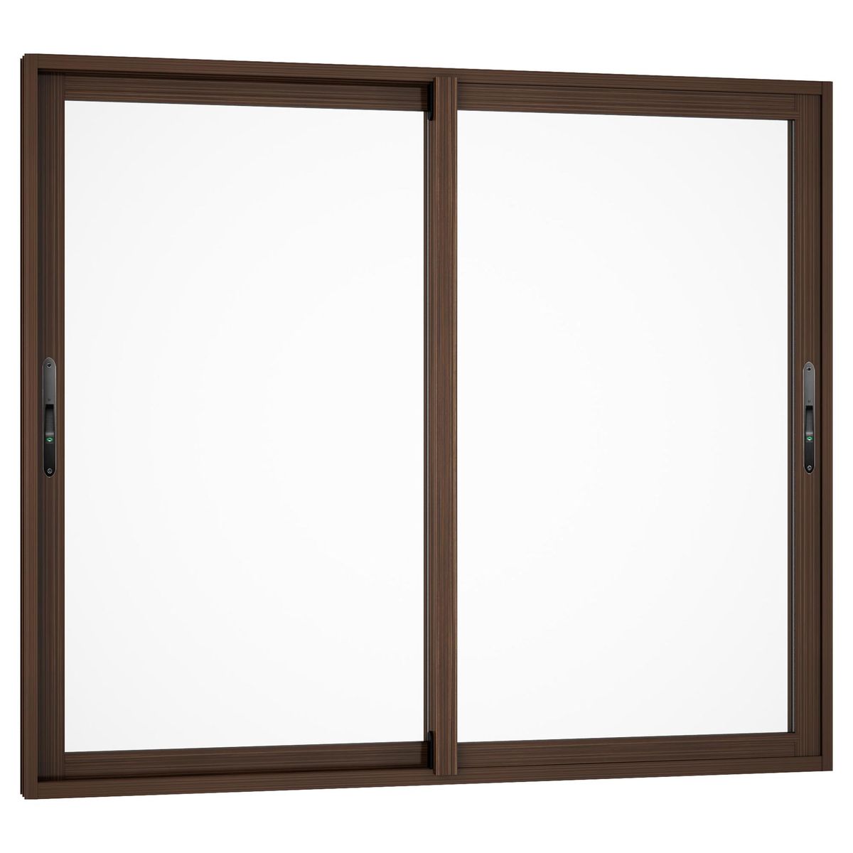 WINTEC - Ventana aluminio 140x120 cm monolítico madera corredera
