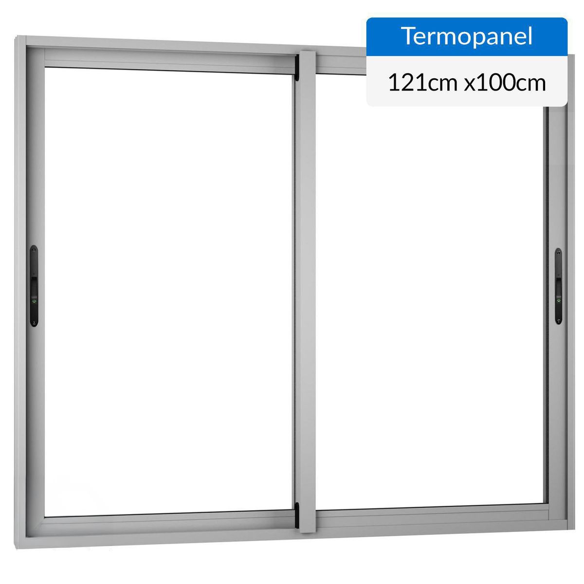 WINTEC - Ventana termopanel aluminio 121x100 cm mate corredera