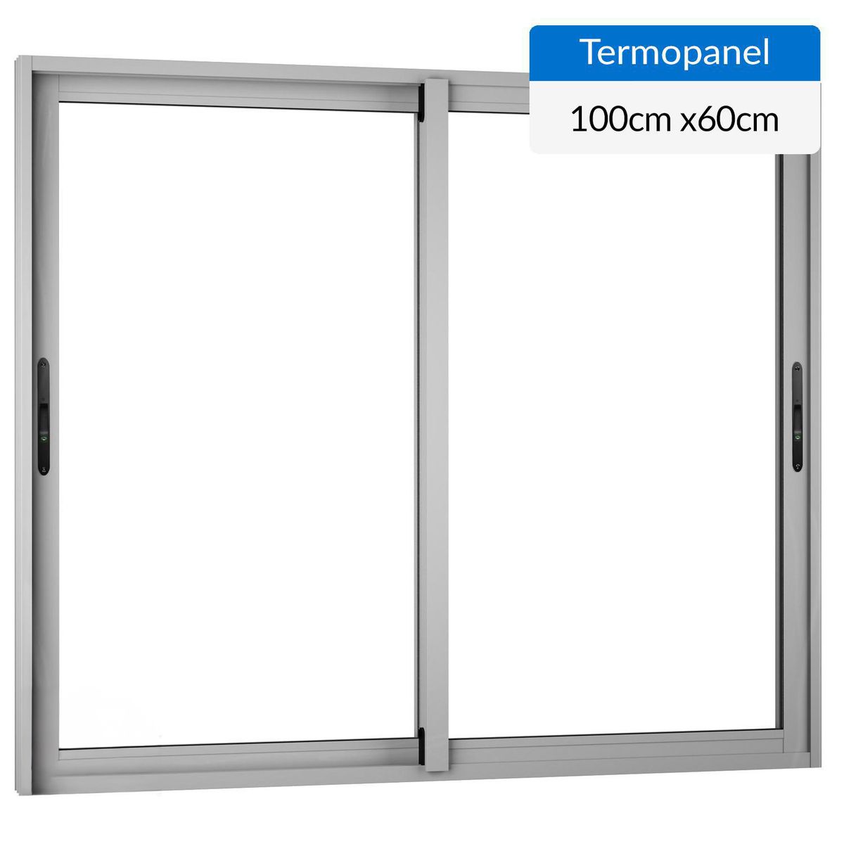 WINTEC - Ventana termopanel aluminio 100x60 cm mate corredera
