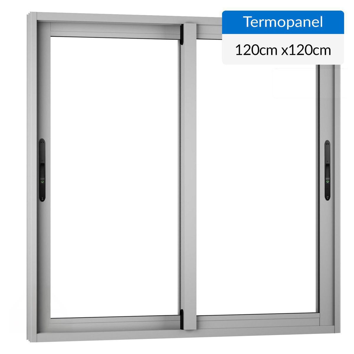 WINTEC - Ventana termopanel aluminio 120x120 cm mate corredera