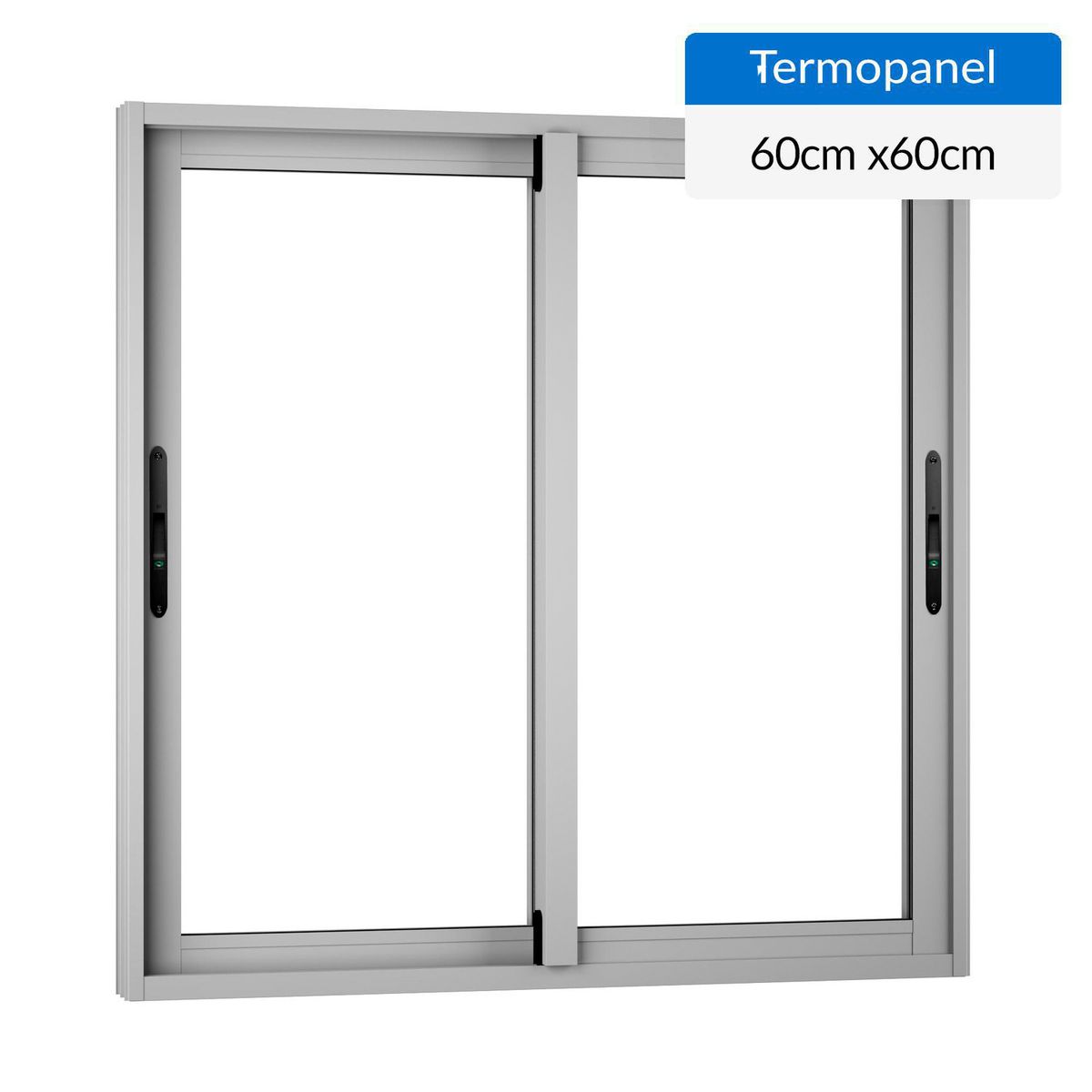 WINTEC - Ventana termopanel aluminio 60x60 cm mate corredera