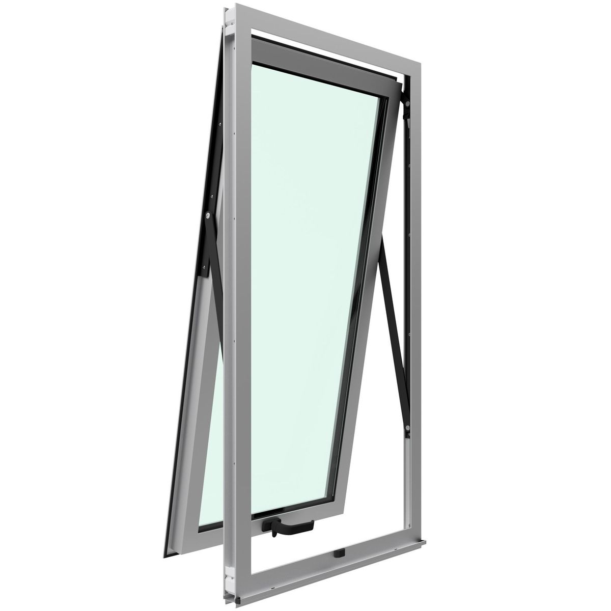 WINTEC - Ventana termopanel aluminio 60x120 cm mate proyectante