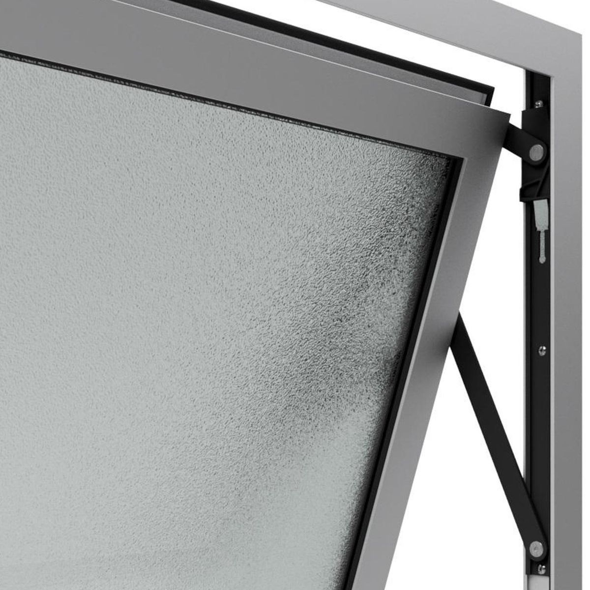 WINTEC - Ventana termopanel aluminio 60x60 cm mate proyectante