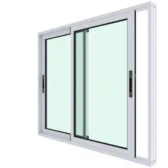WINTEC - Ventana termopanel aluminio 121x100 cm blanco corredera