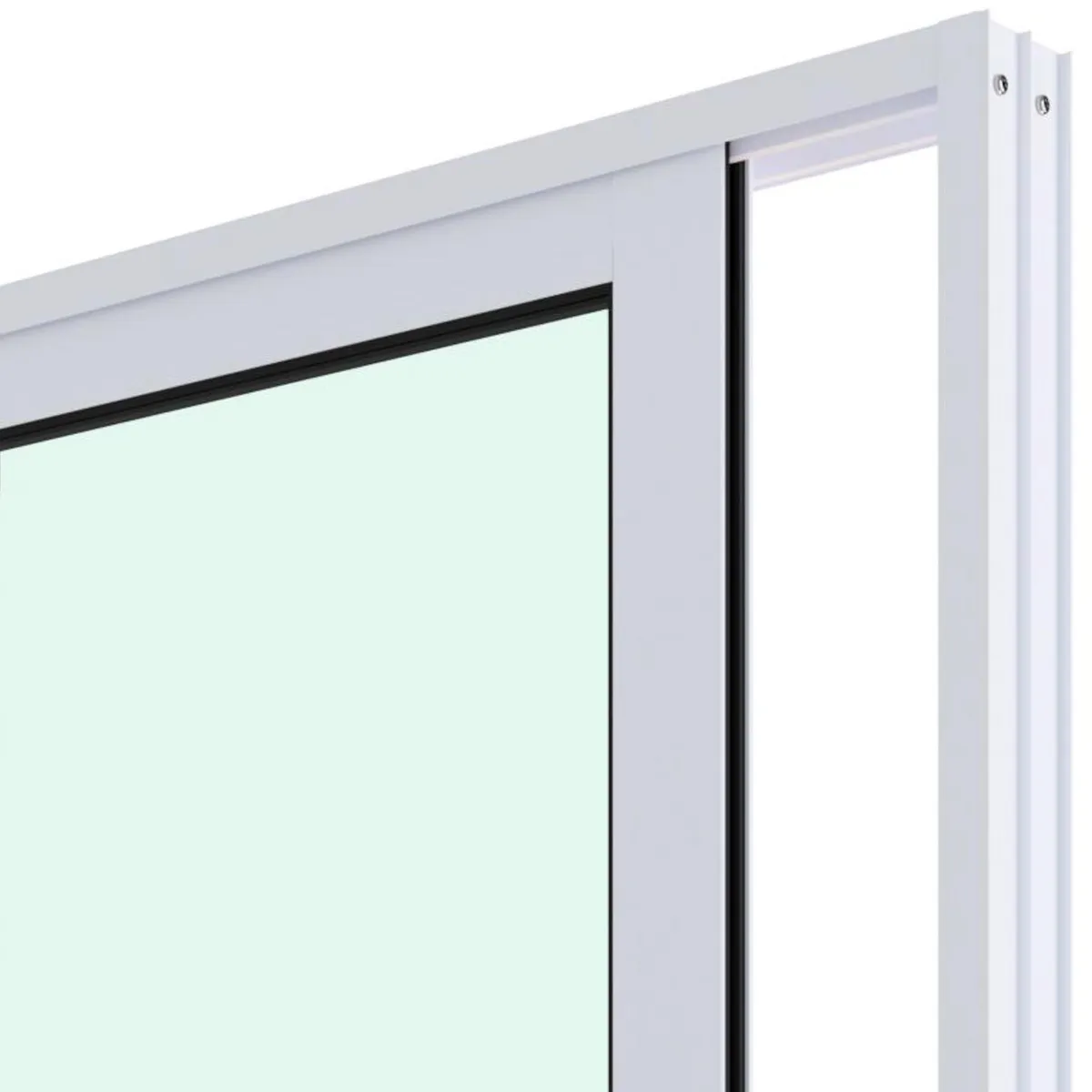 WINTEC - Ventana termopanel aluminio 121x100 cm blanco corredera