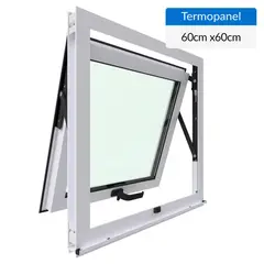 WINTEC - Ventana termopanel aluminio 60x60 cm blanco proyectante