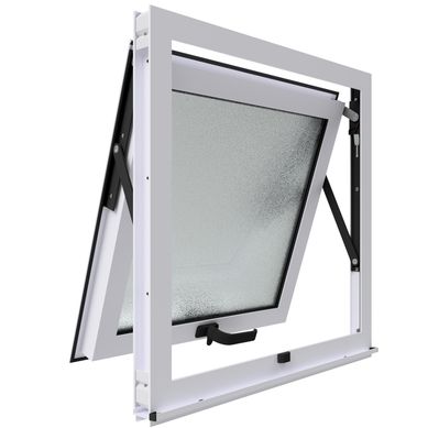 Ventana termopanel aluminio 60x60 cm blanco proyectante