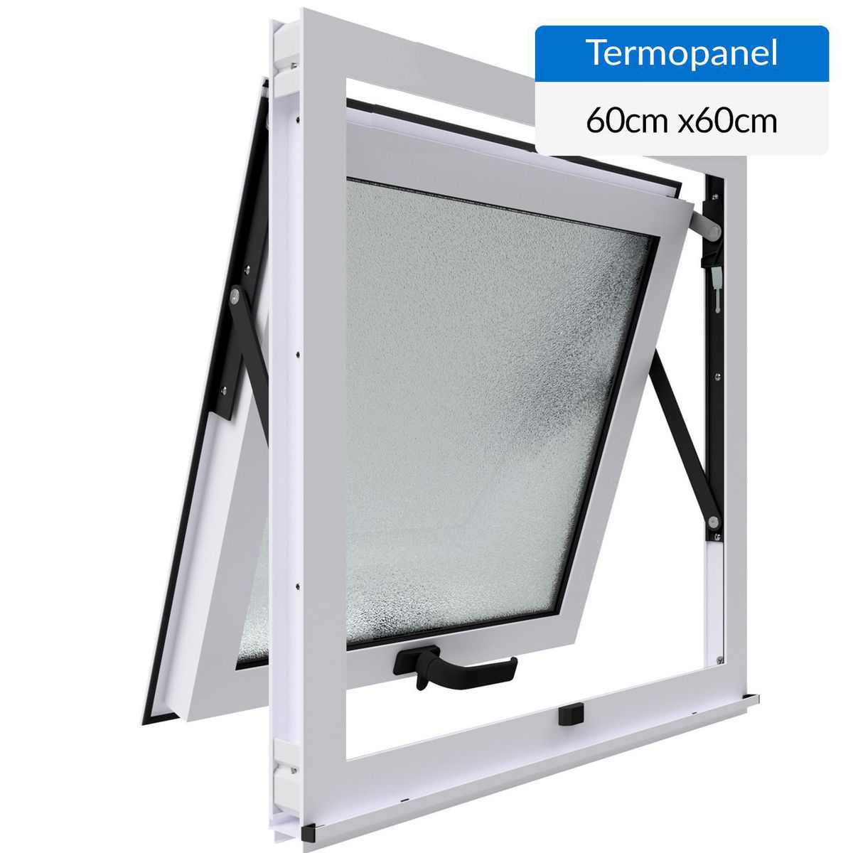 WINTEC - Ventana termopanel aluminio 60x60 cm blanco proyectante