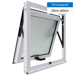 WINTEC - Ventana termopanel aluminio 60x60 cm blanco proyectante