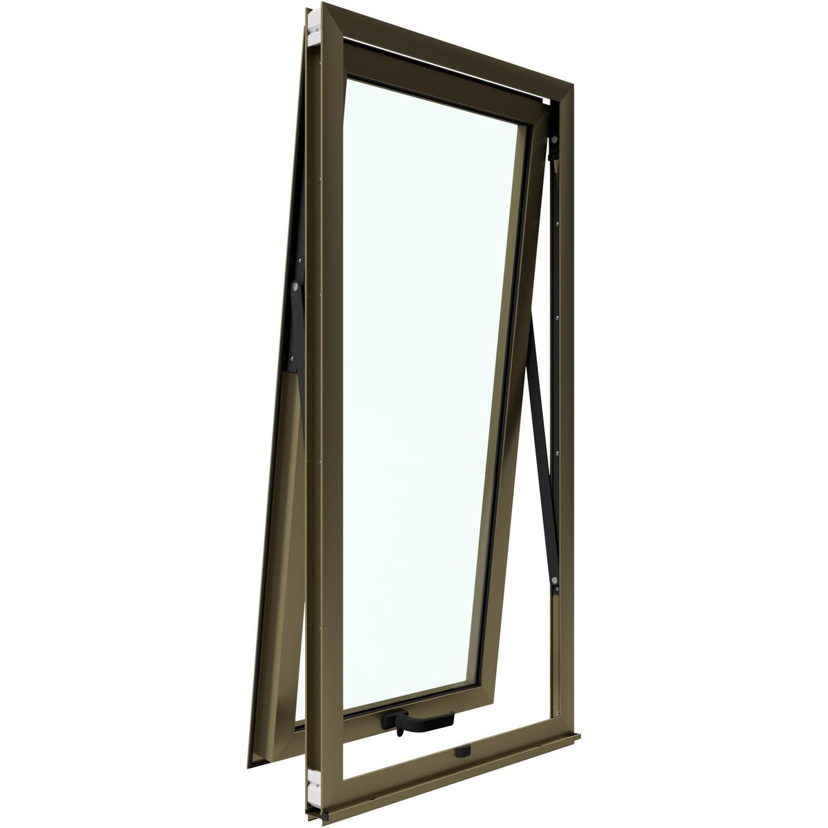 WINTEC - Ventana termopanel aluminio 60x120 cm titanio proyectante