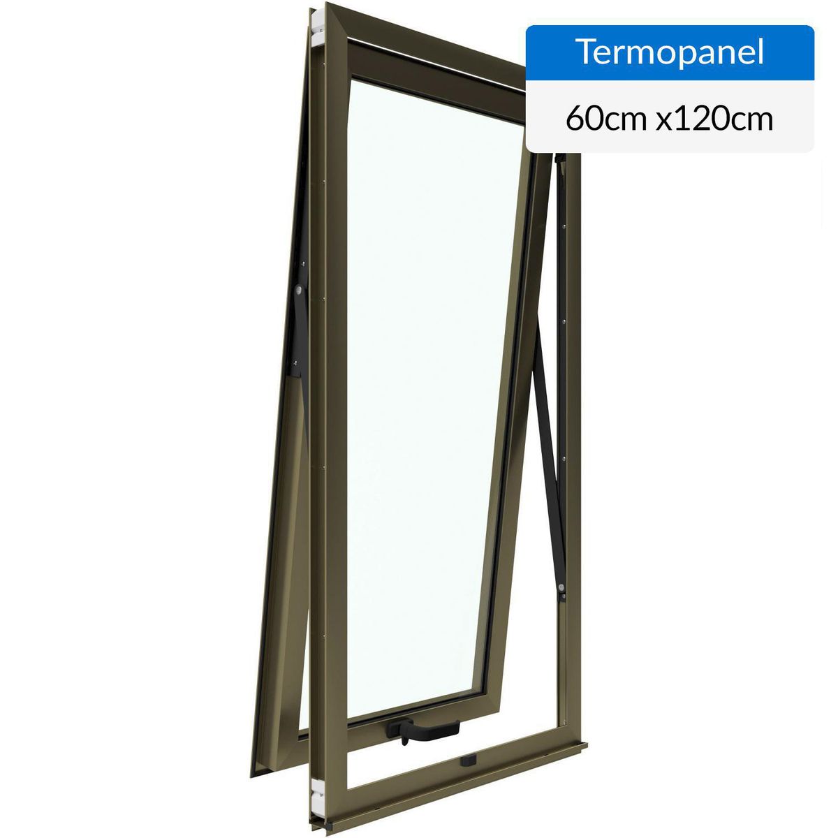 WINTEC - Ventana termopanel aluminio 60x120 cm titanio proyectante