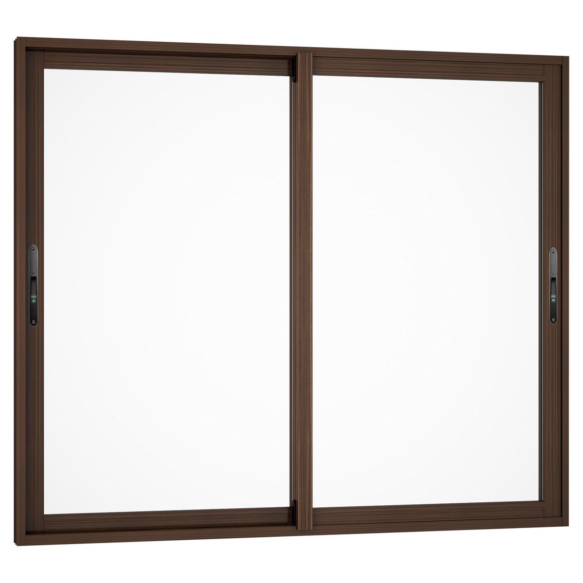 WINTEC - Ventana termopanel aluminio 121x100 cm madera corredera