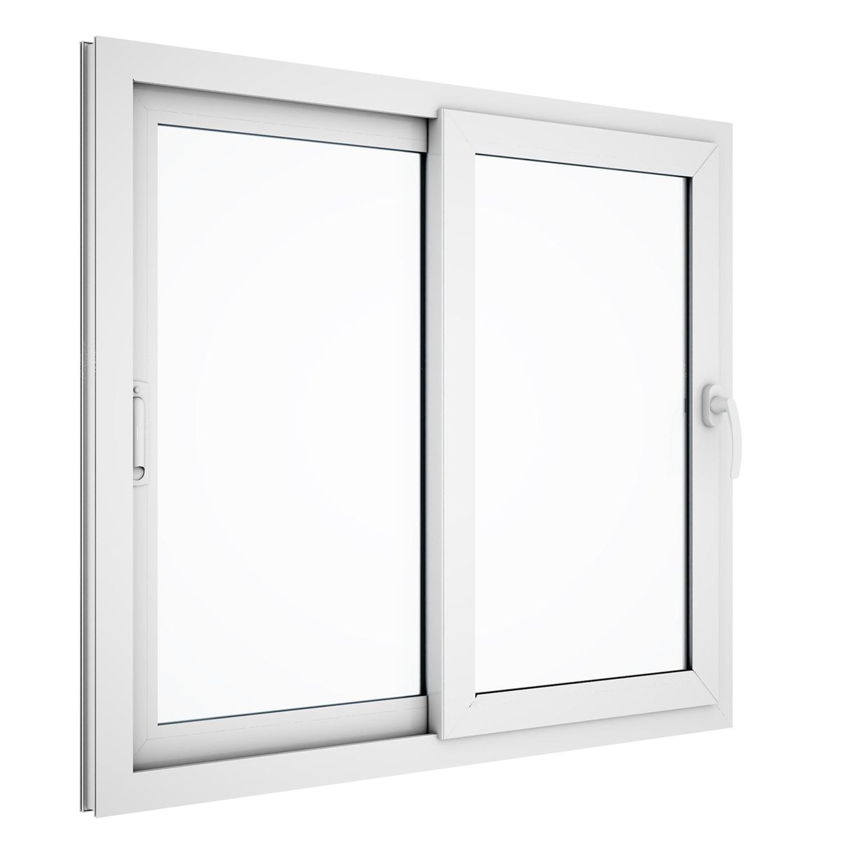 WINTEC - Ventana termopanel PVC 140x120 cm blanco corredera