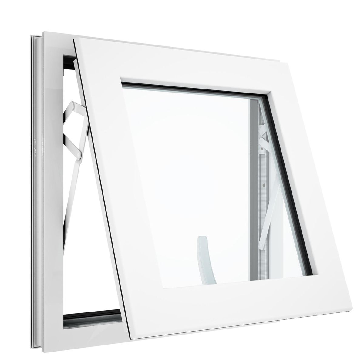 WINTEC - Ventana termopanel PVC 60x60 cm blanco proyectante