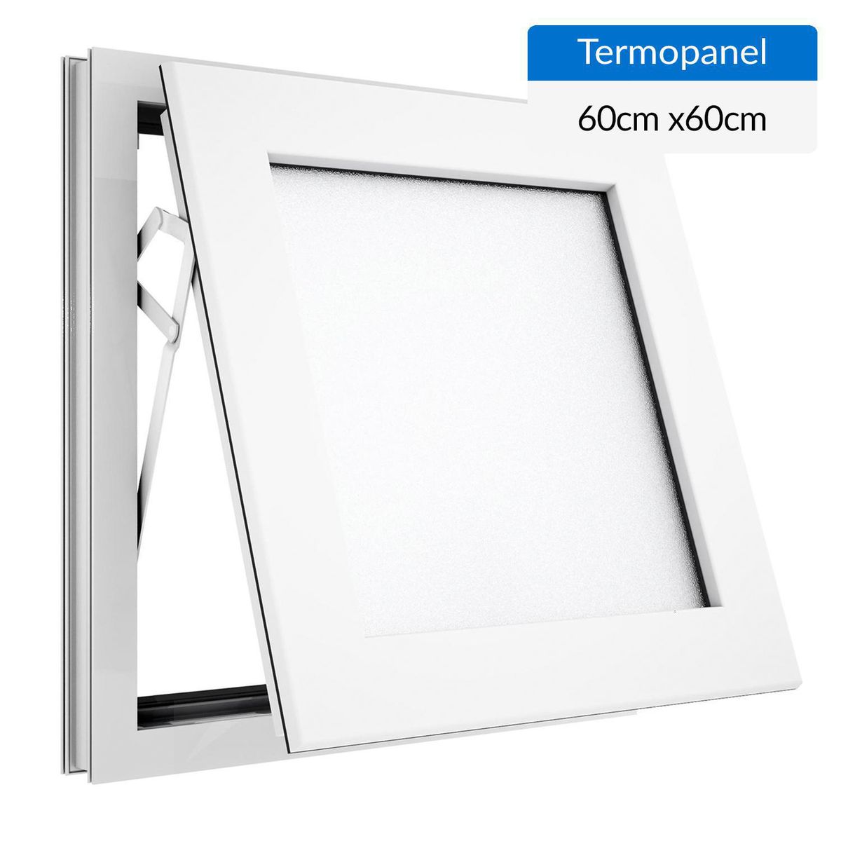 WINTEC - Ventana termopanel PVC 60x60 cm blanco proyectante