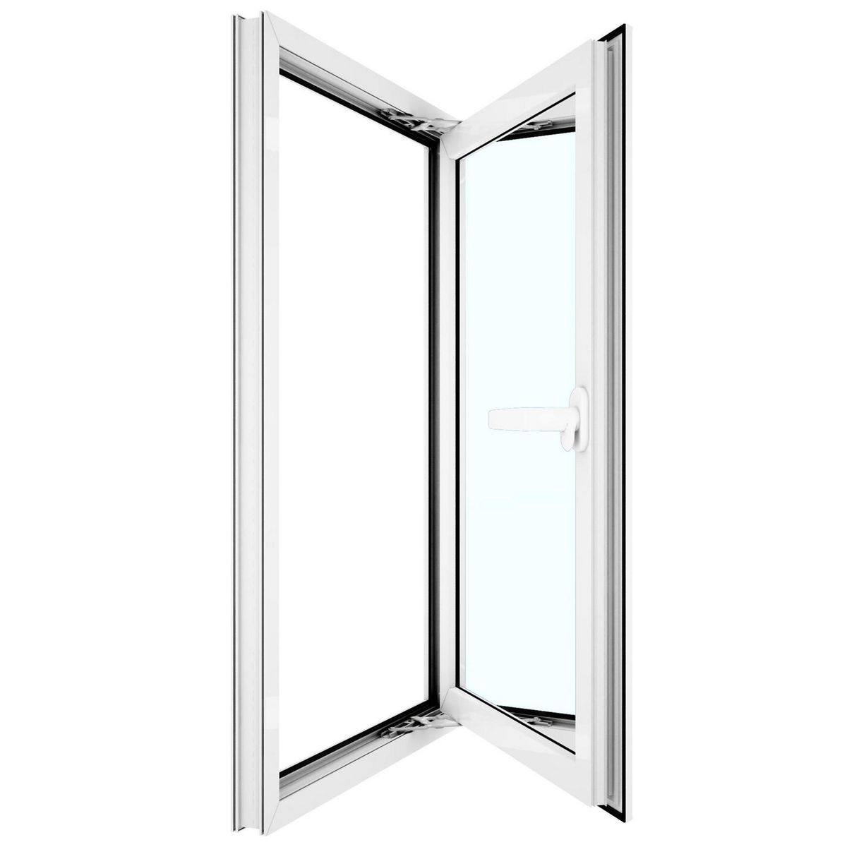 WINTEC - Ventana termopanel PVC 80x120 cm blanco corredera