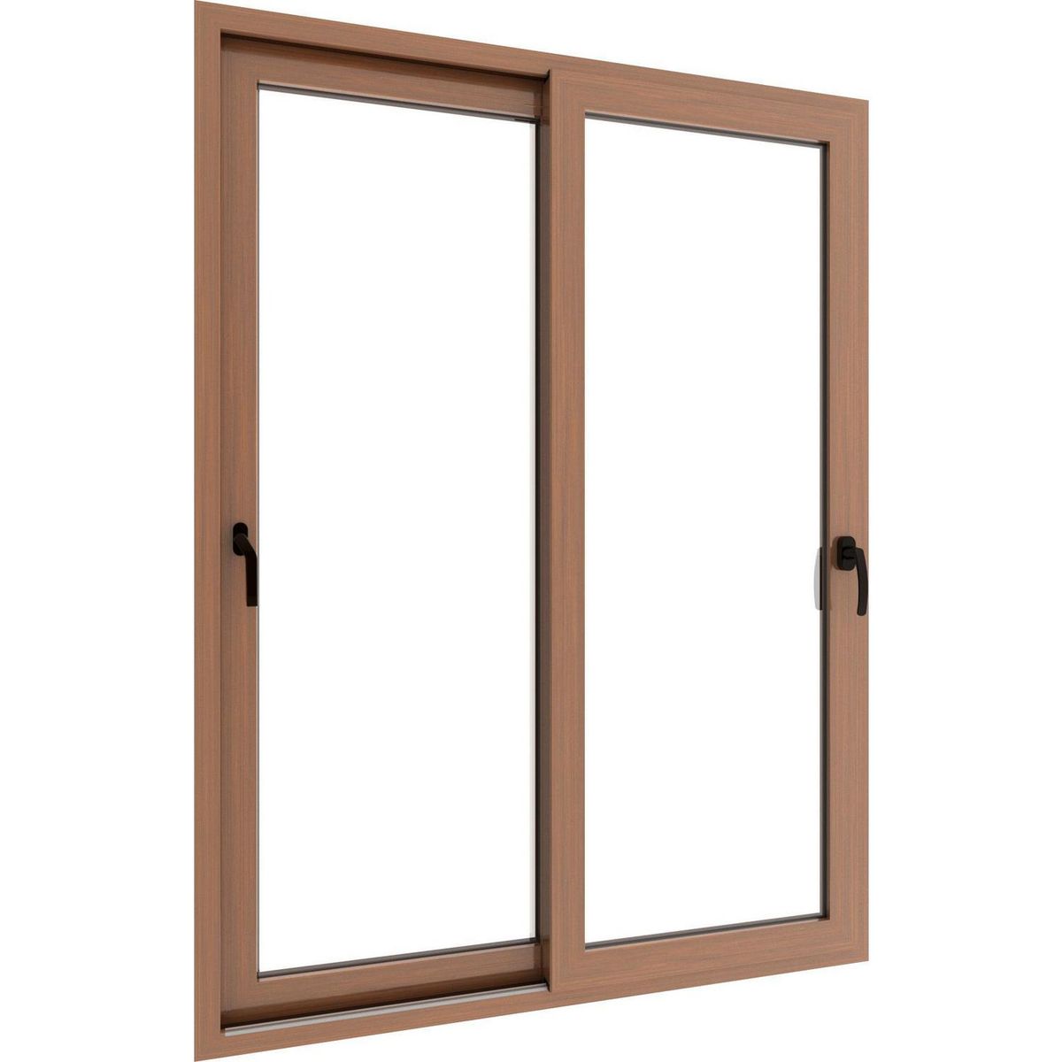 WINTEC - Ventana termopanel PVC 195x205 cm roble corredera