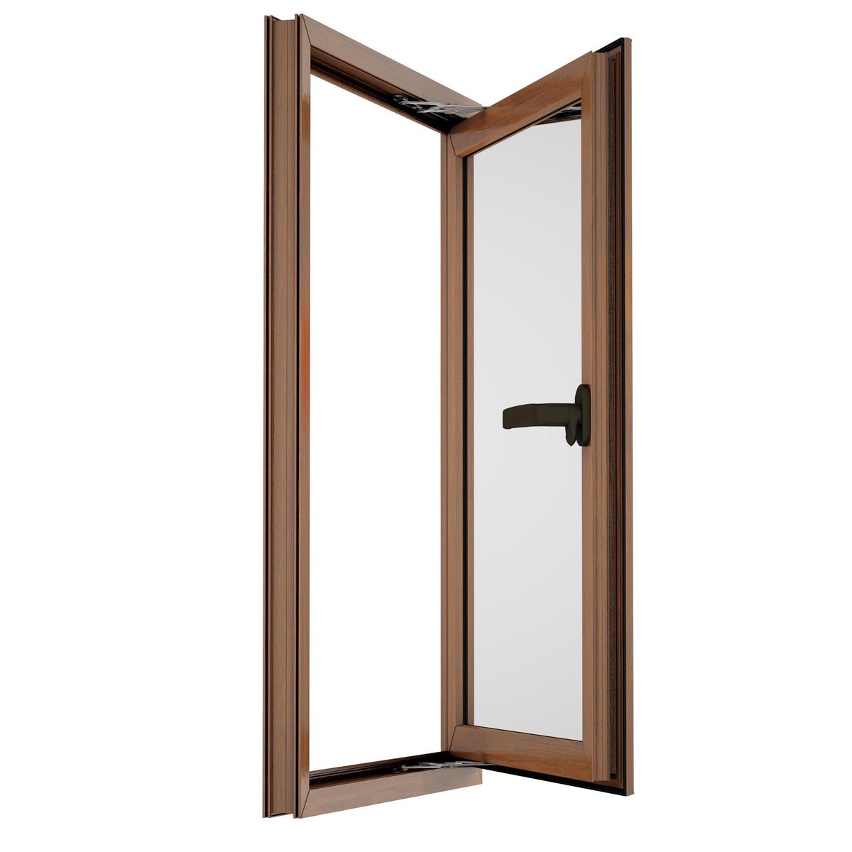 WINTEC - Ventana termopanel PVC 80x120 cm roble corredera