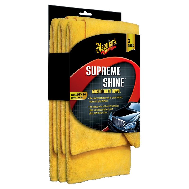 MEGUIARS - Set de paños para auto microfibra 3 unidades