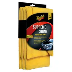 MEGUIARS - Set de paños para auto microfibra 3 unidades