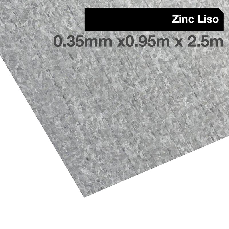 BOLKOW - Plancha Recubrimiento AZM150 Zinc Liso 0.4 mm 95x250 cm Gris