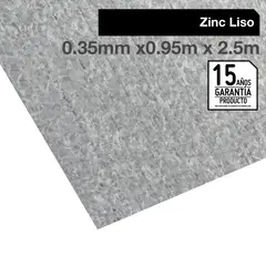 BOLKOW - Plancha Zinc Liso 0.4 mm 95x250 cm Gris AZM150