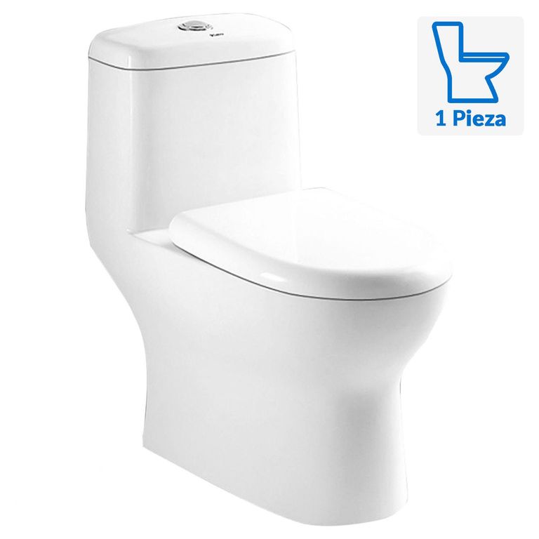 Sanitario One piece a Piso 30,5 cm 6 Litros Sevilla Blanco