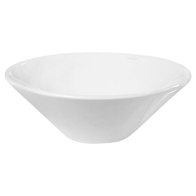 Lavamanos Forma Redonda Loza 42x15x42 cm Blanco