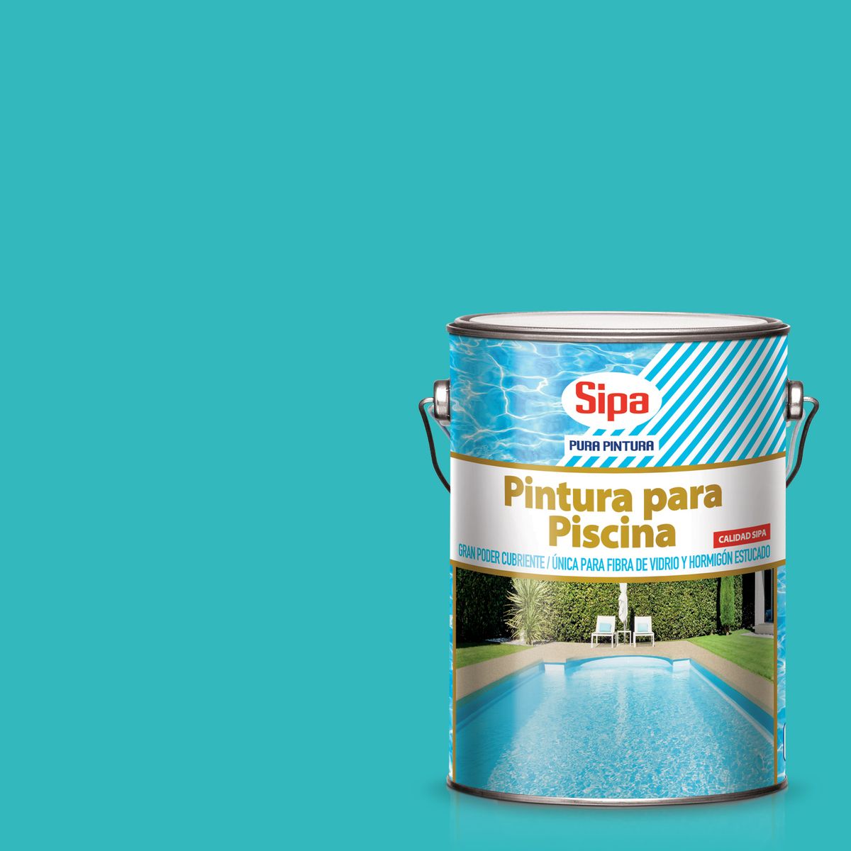 SIPA - Pintura Piscina Lata 1 galón(es) Mate Celeste