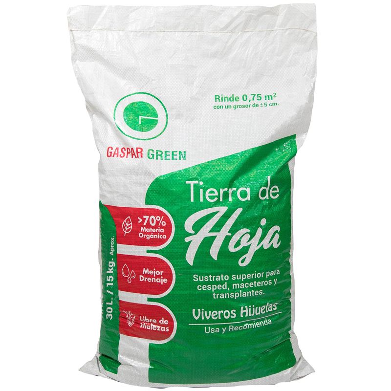 GENERICO - Tierra de hoja para jardín 30 litros saco