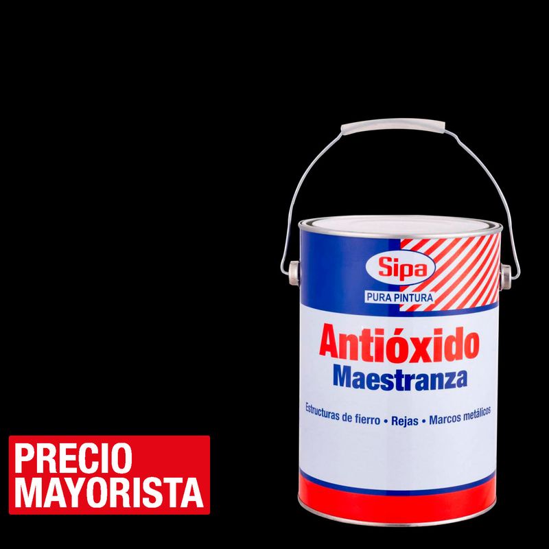 SIPA - Pintura antióxido opaco 1 gl negro