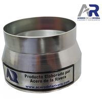 Reducción Galvanizada Para Ductos 3 5 Pulgadas A 4