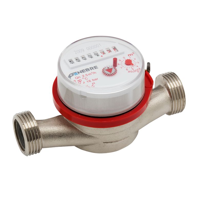 GENEBRE - Medidor para Agua Caliente con Tapa 1/2"