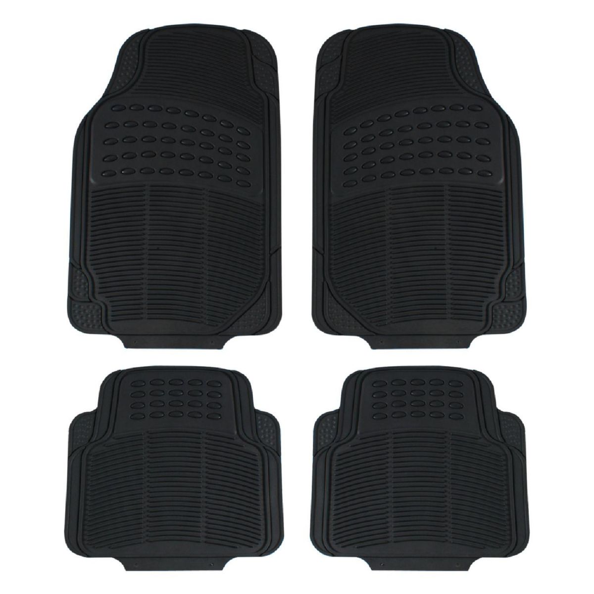 AUTOSTYLE - Set de Pisos Autostyle Negro Universal para Auto 4 Unidades