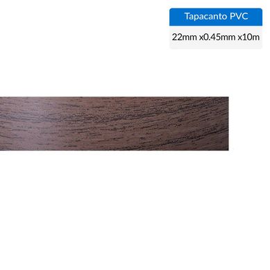 Tapacanto PVC Tabaco 22x0,45 mm 10 m