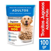 Alimento húmedo para perro adulto 100 gr pollo y vegetales