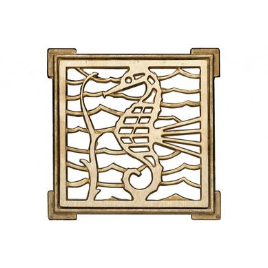 Rejilla ventilacin bronce 10x10 cm.
