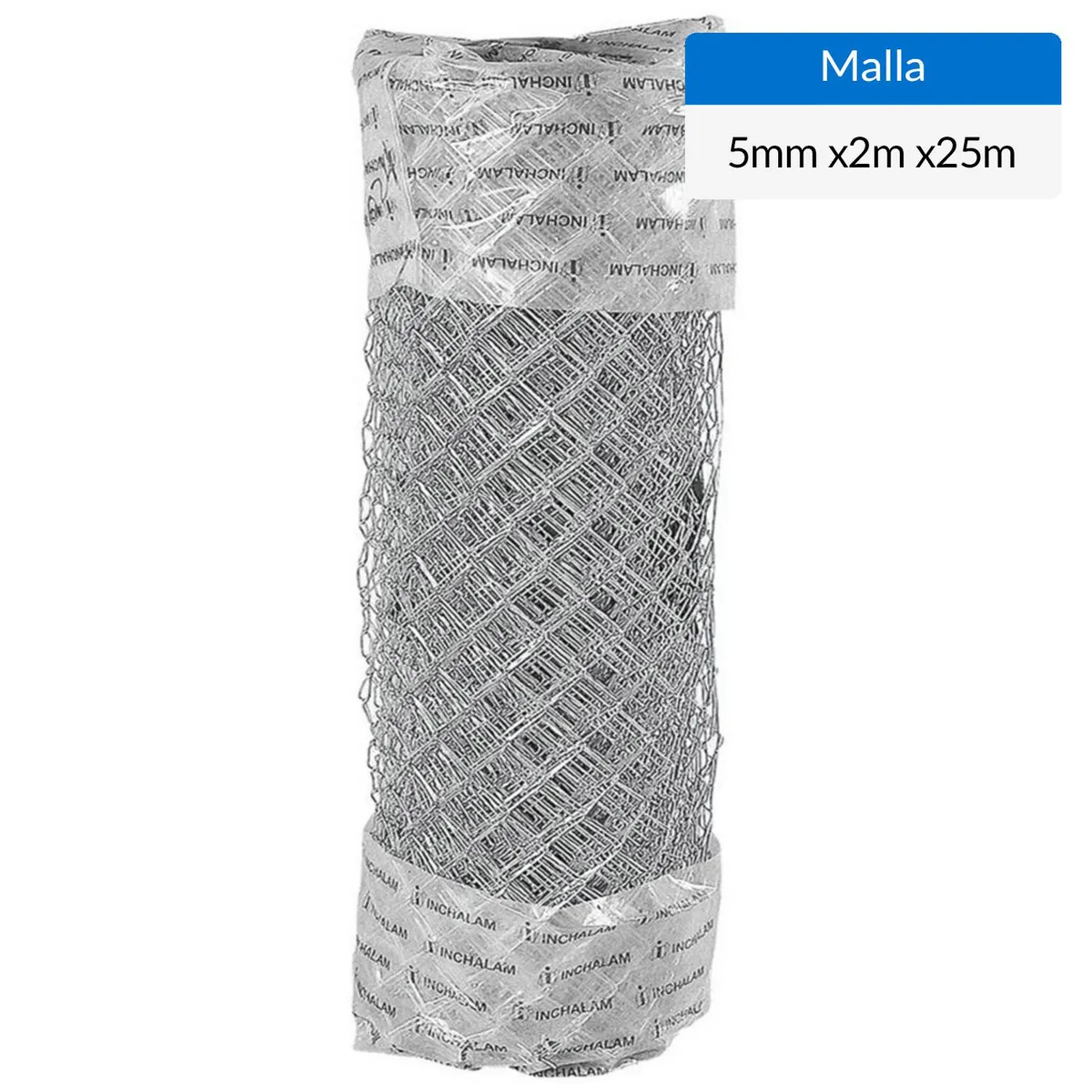 INCHALAM - 2.x25 m Malla 50 mm Galvanizada 5014