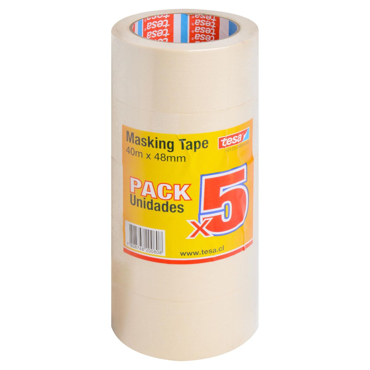 TESA - Set de cintas para enmascarar 48 mm 40 m 5 unidades