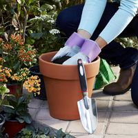 Pala 12 cm de acero plateado con mango