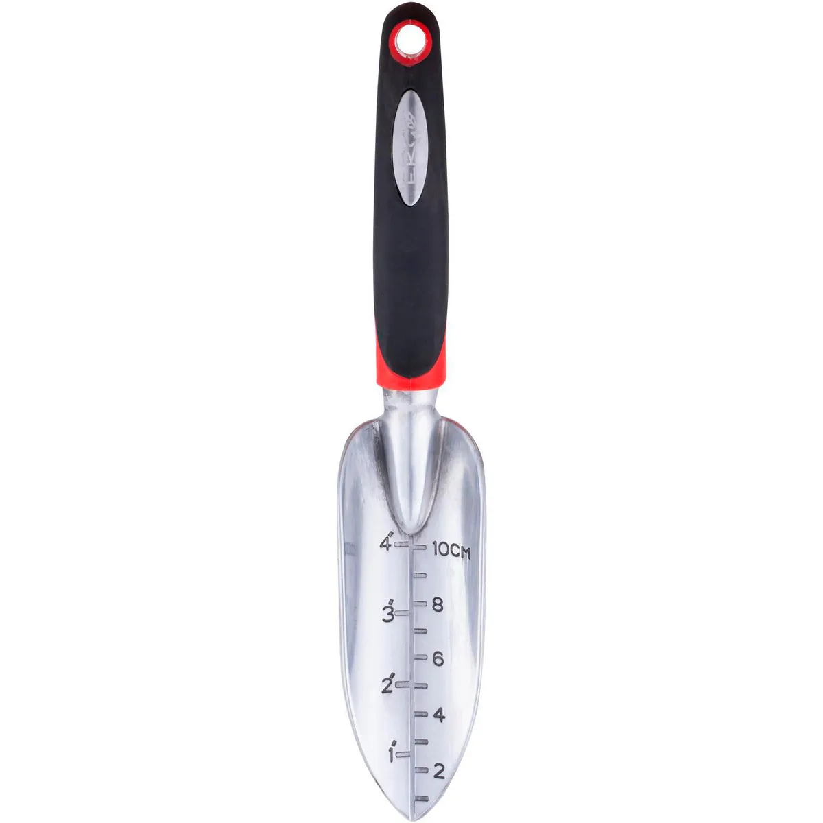Pala 12 cm de aluminio plateado con mango, marca ERGO - Foto Principal