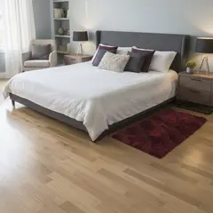 JUST HOME COLLECTION - Bajada de Cama Shaggy Ondas 60x110 cm Poliéster Rojo