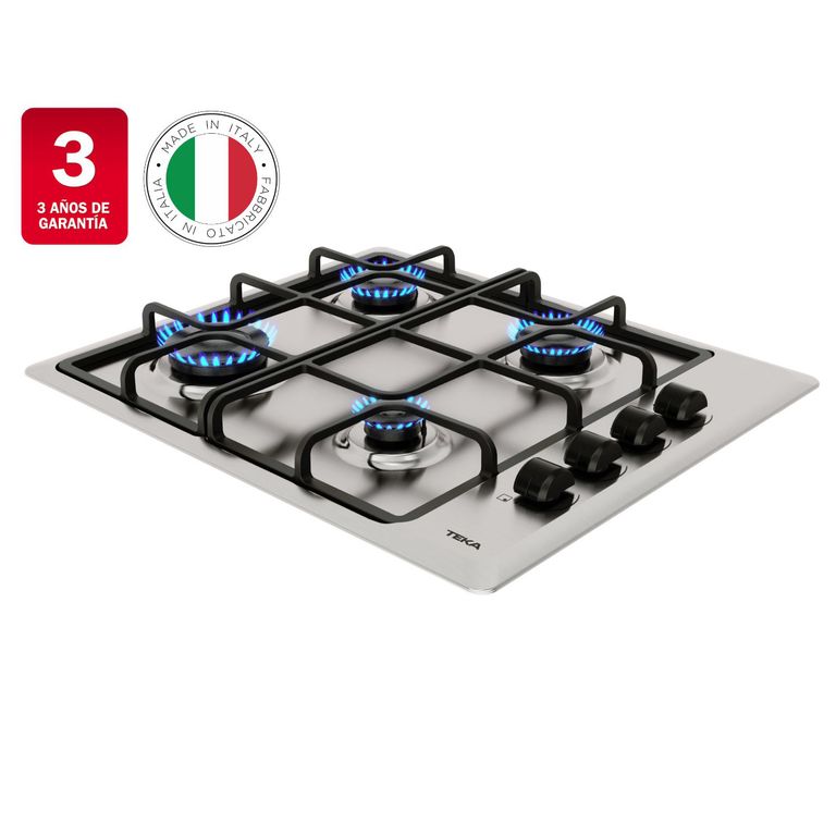 TEKA Encimera Gas Licuado 4 Platos HLX 640 4G AI CI