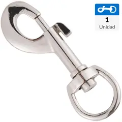 FIXSER - Mosquetón con argolla 3 1/2" x 5/8"