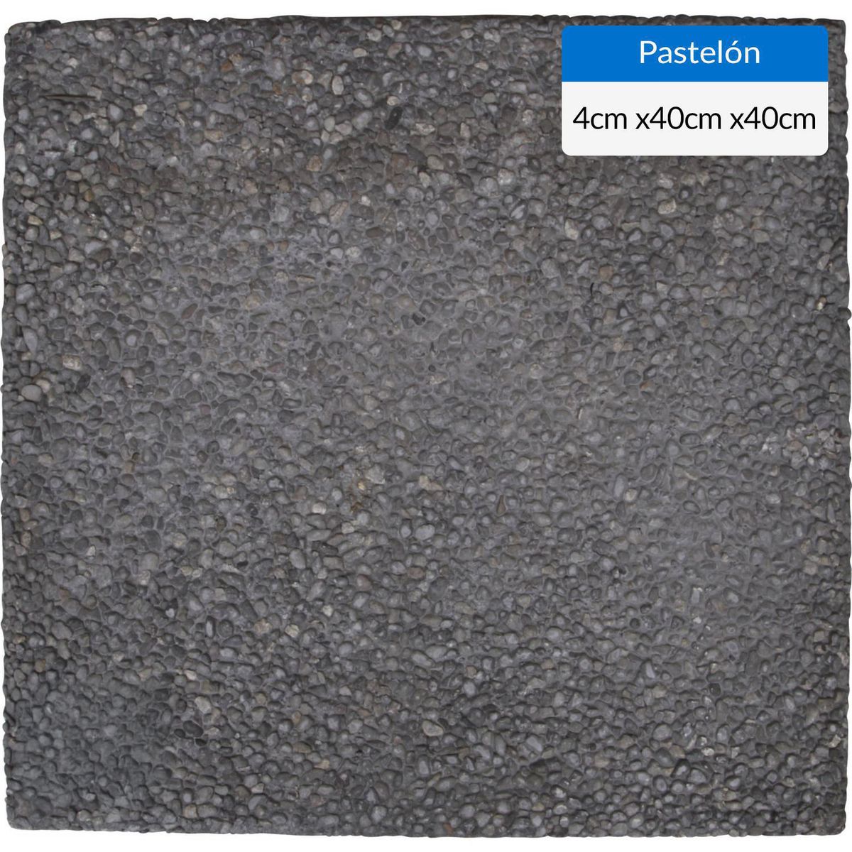 GENERICO - Pastelón 40 x 40 x 4 cm Piedra Maipo