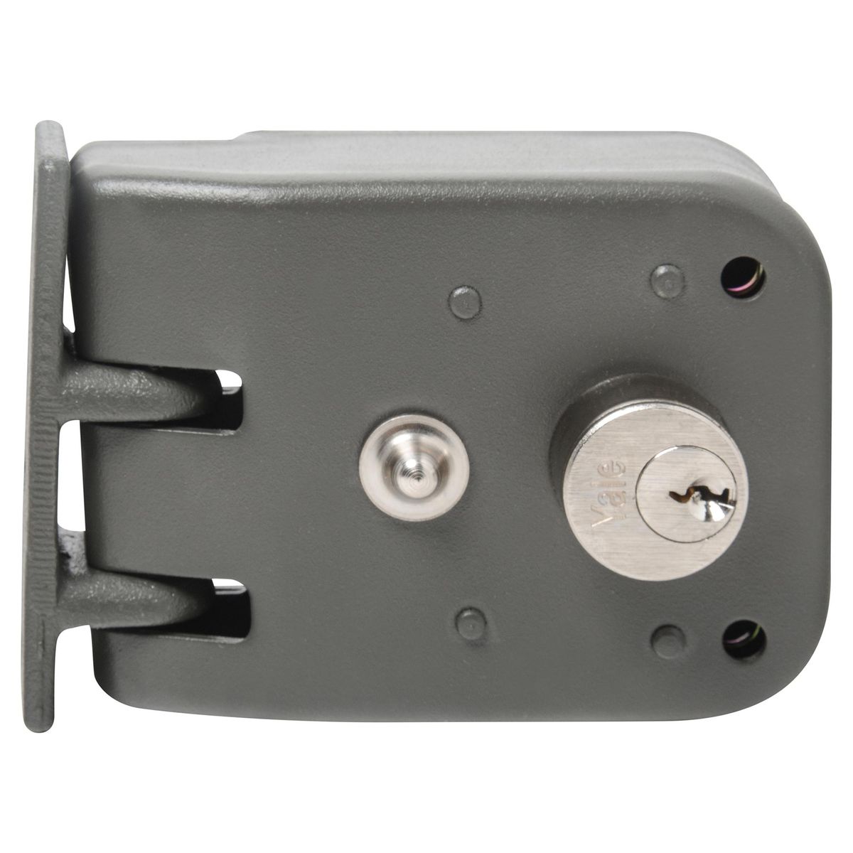 YALE - Cerradura corredera derecha gris