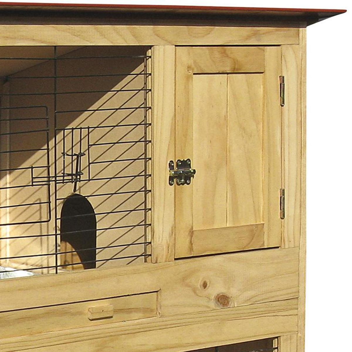 CANARY SONG - Jaula para Conejo 80x100x47 cm Café/Gris