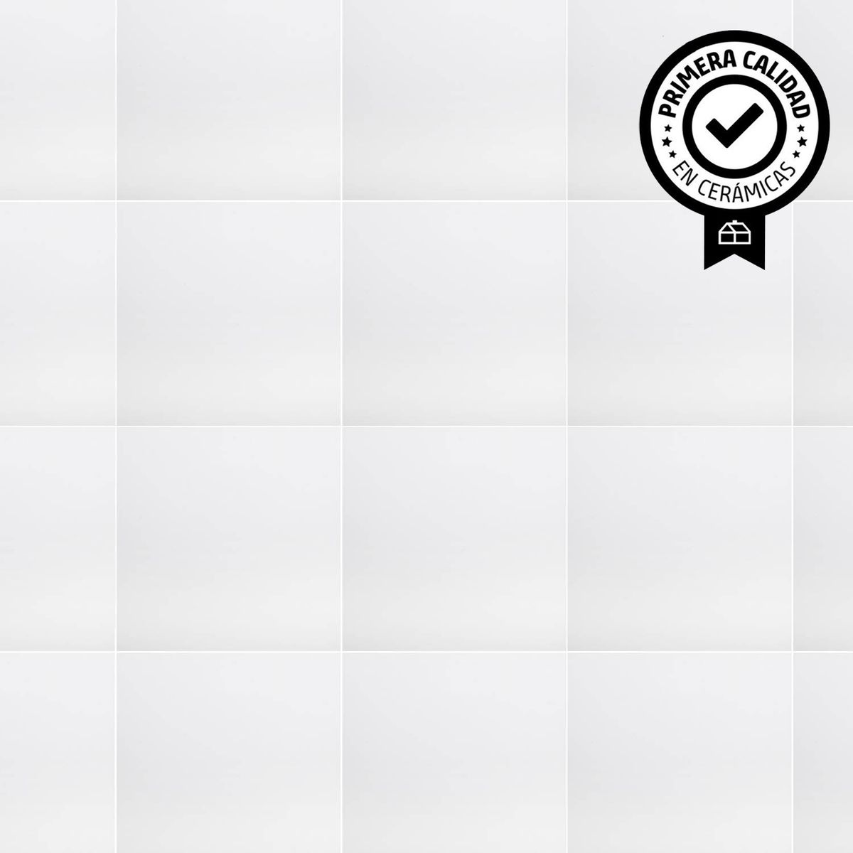 HOLZTEK - Cerámica 40x40 cm Blanca Muro Blanco 1.92 m2