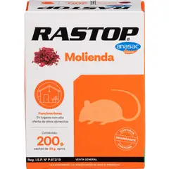 ANASAC - Raticida Molienda Rastop 200 gr